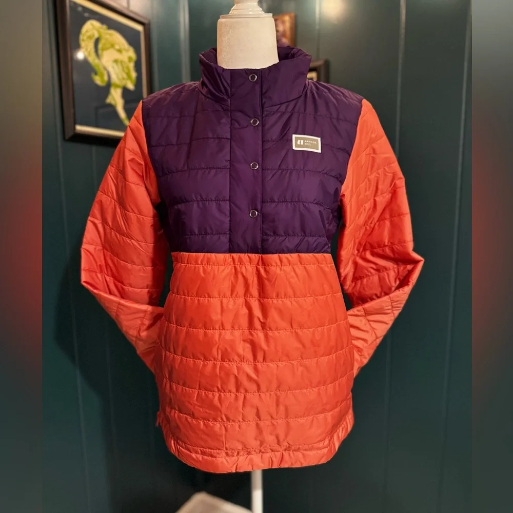 Women's Purple and Pink Ski Jacket - Picture 4 of 12